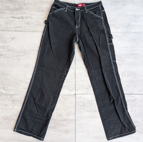 Dickies Denim - Dickies Black Carpenter Pants Junior Girls Size 7